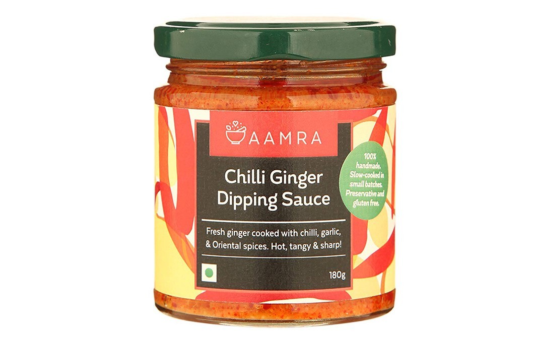 Aamra Chilli Ginger Dipping Sauce   Glass Jar  180 grams